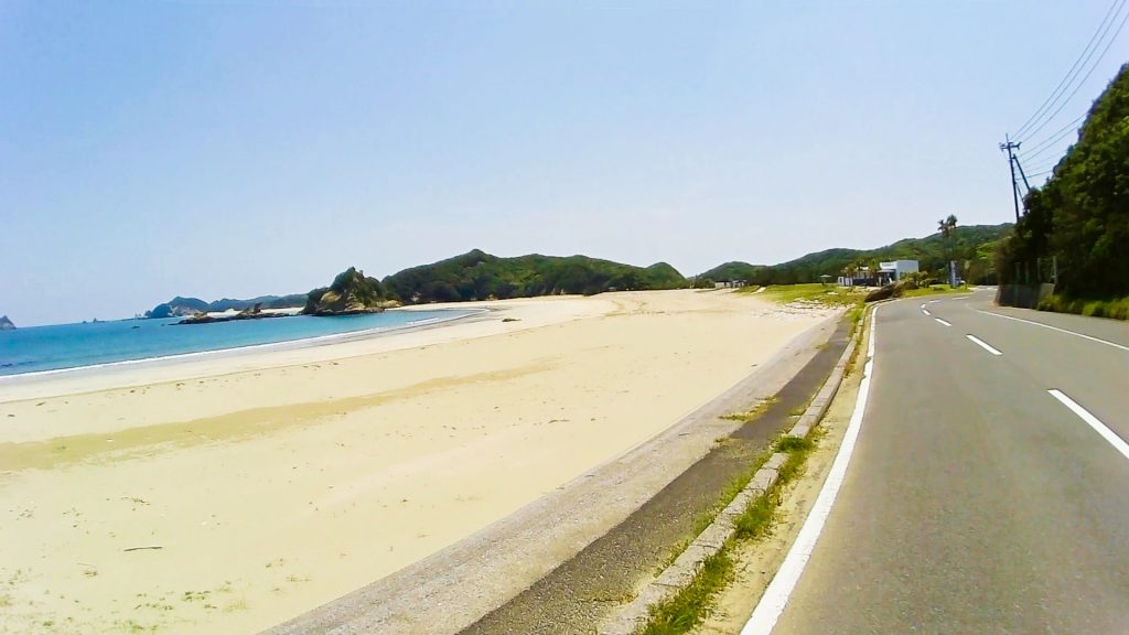 ジロ・デ・種子島（島１周の部）ーｻｲｸﾘﾝｸﾞ約73km地点：熊野海水浴場